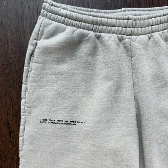 Pangaia XXS Recycled Organic Cotton Track Pants Beige Joggers - Picture 2 of 9